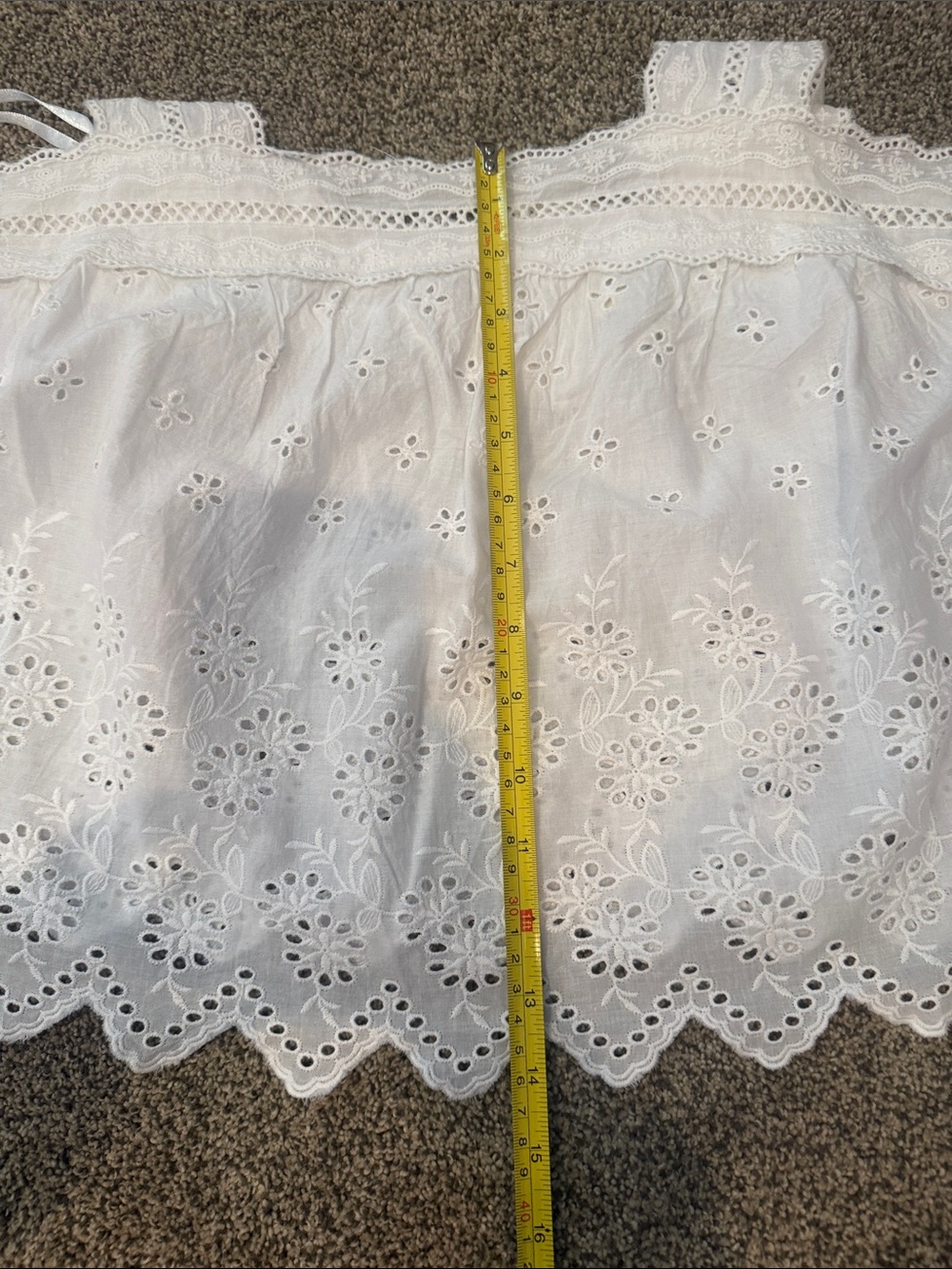 Silk & Salt White Eyelet Lace Tank Top - Picture 8 of 8